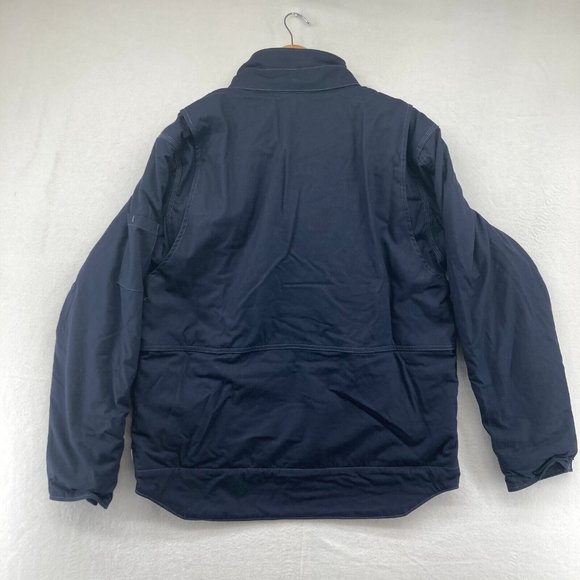 Carhartt Men's Navy Fire Resistant Full Swing Jacket Duck Coat 102182-410 M NWT - Picture 10 of 14